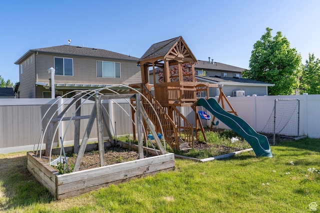 886 Cambridge Dr, North Salt Lake, UT 84054 - view of play area with a garden
