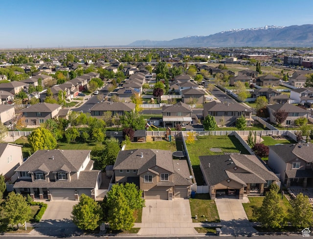 886 Cambridge Dr, North Salt Lake, UT 84054 - aerial perspective of suburban area with a mountainous background