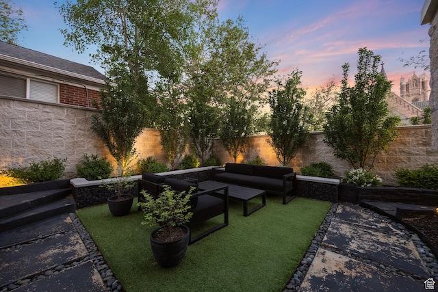54 N B St, Salt Lake City, UT 84103 - view of community with outdoor lounge area and a fenced backyard