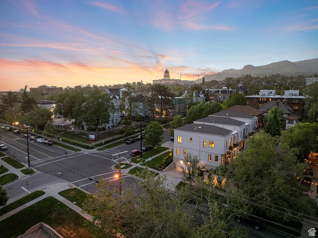 54 N B St, Salt Lake City, UT 84103 - aerial view of property's location with a mountainous background