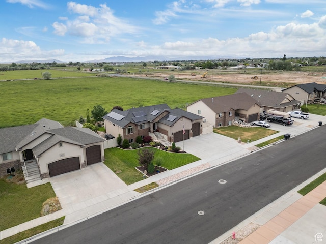 overview of rural landscape featuring nearby suburban area