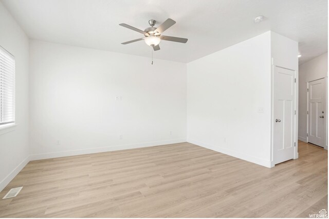 172 S 880 E, American Fork, UT 84003 - empty room with a ceiling fan, light wood finished floors, and baseboards