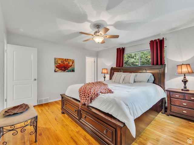 4131 S Fortuna Way E, Salt Lake City, UT 84124 - bedroom with light wood-type flooring, baseboards, and ceiling fan