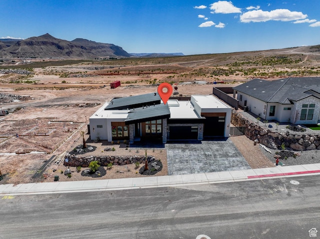 1575 W 840 S, Hurricane, UT 84737 - view of front of property with view of desert, a mountain view, driveway, and a rural view