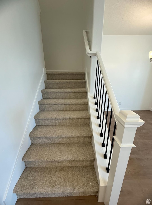 384 E 1480 N Unit 56, Salem, UT 84653 - stairs featuring wood finished floors and baseboards