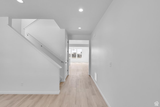 251 W 825 S Unit 306, Willard, UT 84340 - hallway with light wood-style floors, recessed lighting, and baseboards