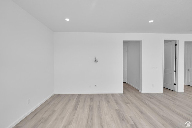 251 W 825 S Unit 306, Willard, UT 84340 - spare room with light wood-style flooring, baseboards, and recessed lighting