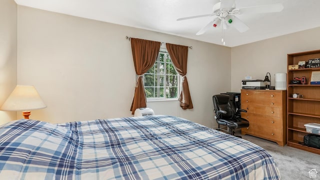 217 E 2300 N, North Ogden, UT 84414 - bedroom featuring light colored carpet and a ceiling fan