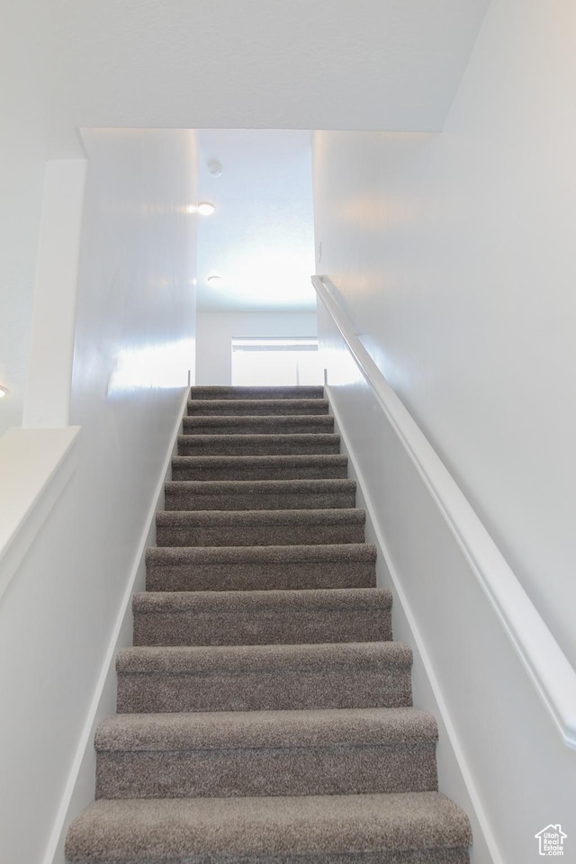 view of stairway