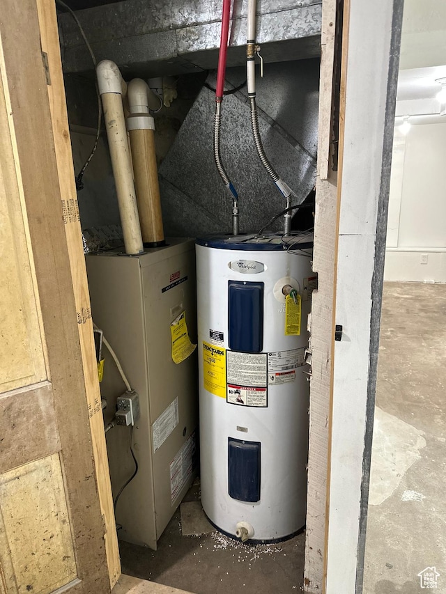 733 Clay St, Montpelier, ID 83254 - utility room with electric water heater