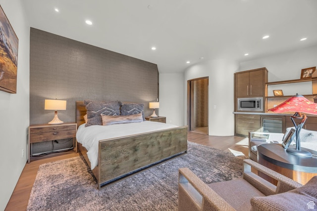 800 Hollyhock St, Park City, UT 84098 - bedroom with light wood-style flooring and recessed lighting