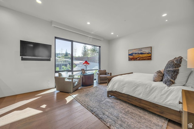 800 Hollyhock St, Park City, UT 84098 - bedroom featuring hardwood / wood-style floors and recessed lighting