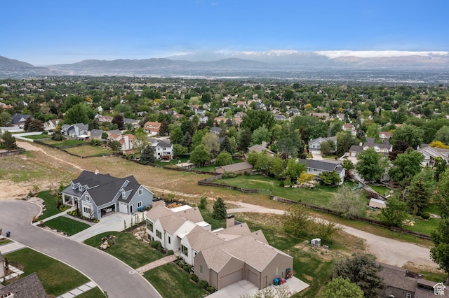 10076 S Wild Goose Cv E, Sandy, UT 84092 - aerial perspective of suburban area with a mountainous background
