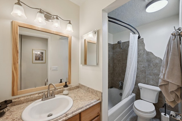 230 S 600 E, Provo, UT 84606 - bathroom featuring vanity, toilet, and shower / bath combination with curtain