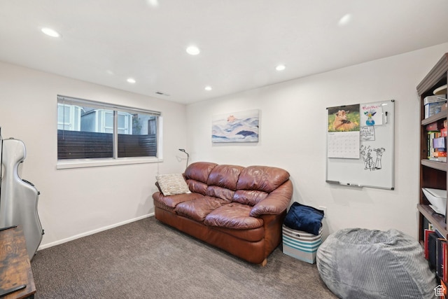 230 S 600 E, Provo, UT 84606 - living area with carpet floors, recessed lighting, and baseboards