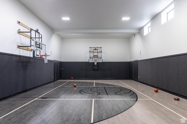 view of sport court with community basketball court and fence