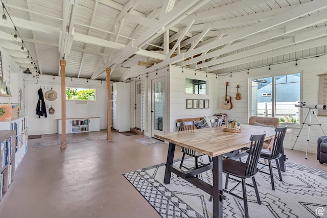120 N 5th St, Tooele, UT 84074 - dining area featuring concrete floors