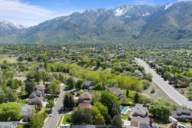 drone / aerial view of mountains