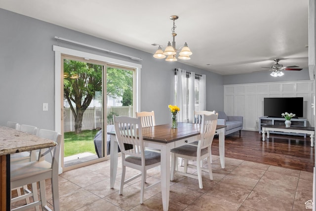 1066 W 1325 S, Springville, UT 84663 - dining space featuring a chandelier and ceiling fan