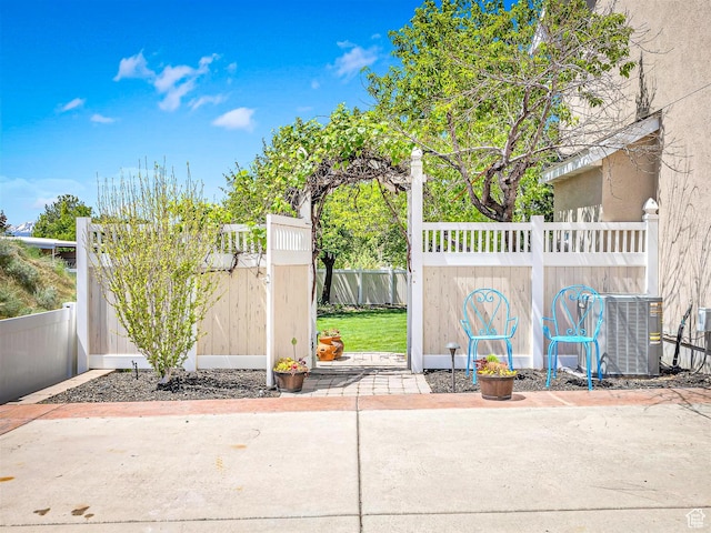 10868 S Prescott Dr E, Sandy, UT 84092 - view of patio / terrace featuring central air condition unit
