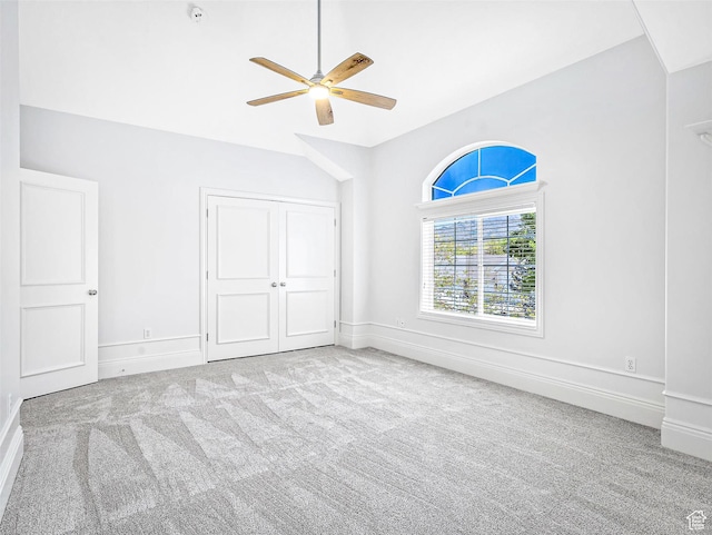 10868 S Prescott Dr E, Sandy, UT 84092 - unfurnished bedroom featuring carpet floors, baseboards, a closet, and ceiling fan