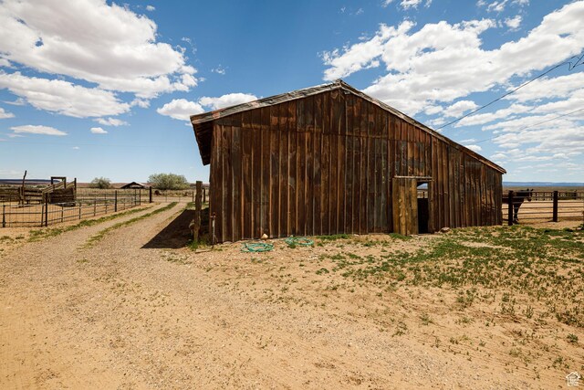 1074 Altus Ln, Fredonia, AZ 86022 - view of outdoor structure with an outbuilding, fence, and a view of countryside