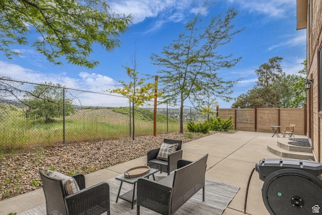 3270 E Danish Hills Cir, Salt Lake City, UT 84121 - view of patio / terrace with a fenced backyard