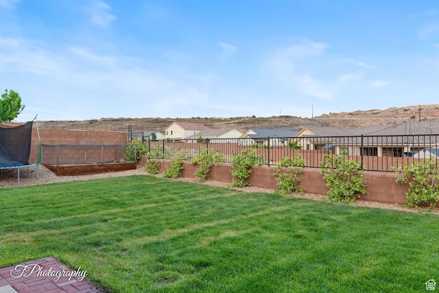 452 N Sage Grouse Dr, Washington, UT 84780 - view of yard featuring a trampoline and a residential view