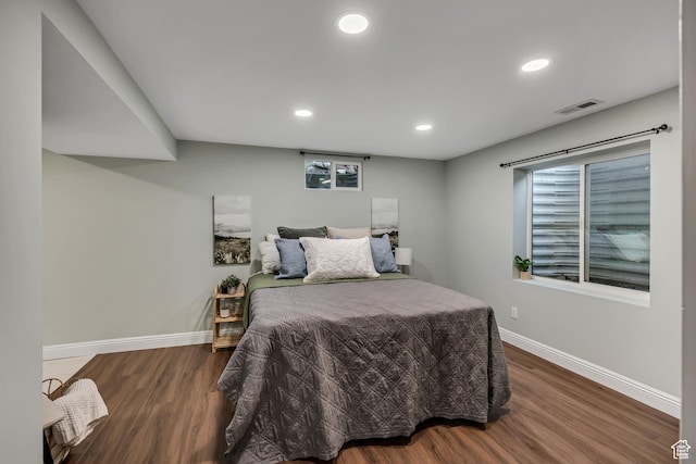 476 E 3050 N, North Ogden, UT 84414 - bedroom with baseboards, wood finished floors, and recessed lighting