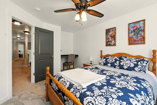538 W 600 S, Logan, UT 84321 - bedroom with carpet floors and a ceiling fan
