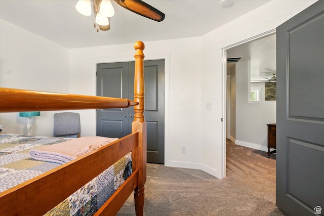 538 W 600 S, Logan, UT 84321 - carpeted bedroom featuring baseboards and ceiling fan