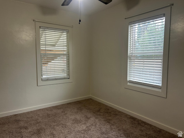 20 W 2nd St N Unit 20, Preston, ID 83263 - carpeted spare room featuring ceiling fan, healthy amount of natural light, and baseboards