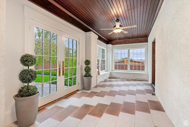 35 S Haxton Pl, Salt Lake City, UT 84102 - unfurnished sunroom featuring french doors