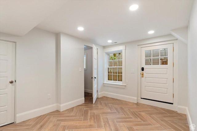 35 S Haxton Pl, Salt Lake City, UT 84102 - doorway featuring baseboards and recessed lighting
