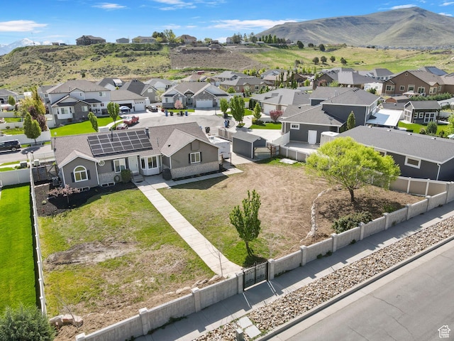 13956 S Wild Colt Cir, Herriman, UT 84096 - aerial view of residential area with a mountain backdrop