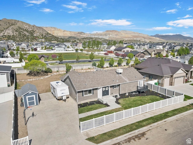 13956 S Wild Colt Cir, Herriman, UT 84096 - aerial view of residential area featuring a mountainous background
