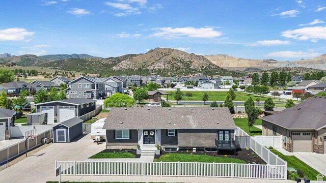 13956 S Wild Colt Cir, Herriman, UT 84096 - mountain view with nearby suburban area