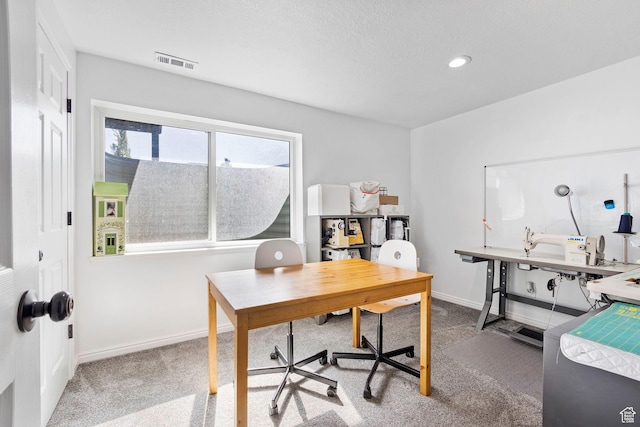 13956 S Wild Colt Cir, Herriman, UT 84096 - carpeted office with baseboards and recessed lighting