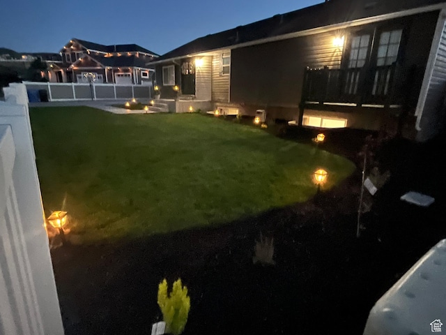 13956 S Wild Colt Cir, Herriman, UT 84096 - view of yard at twilight