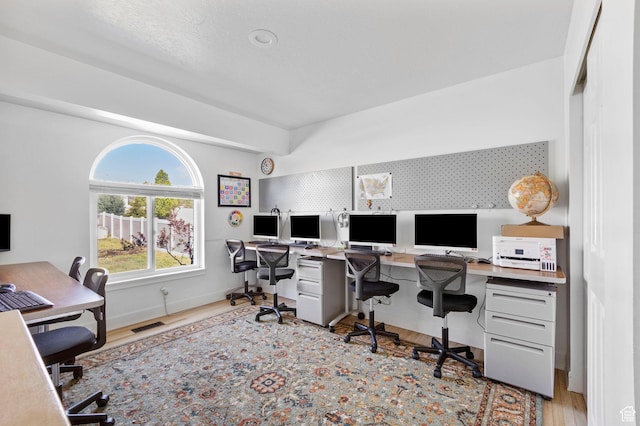 13956 S Wild Colt Cir, Herriman, UT 84096 - home office featuring wood finished floors and baseboards