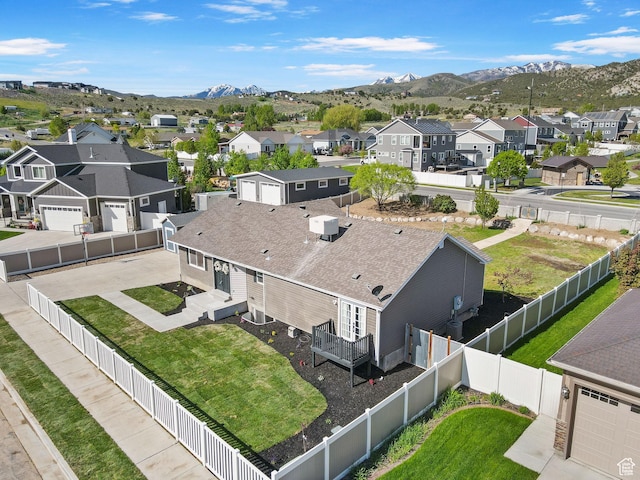 13956 S Wild Colt Cir, Herriman, UT 84096 - aerial perspective of suburban area with a mountain backdrop