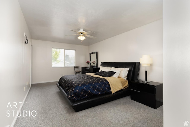 2956 W Mackay Meadows Pl, West Valley City, UT 84119 - carpeted bedroom with baseboards and ceiling fan