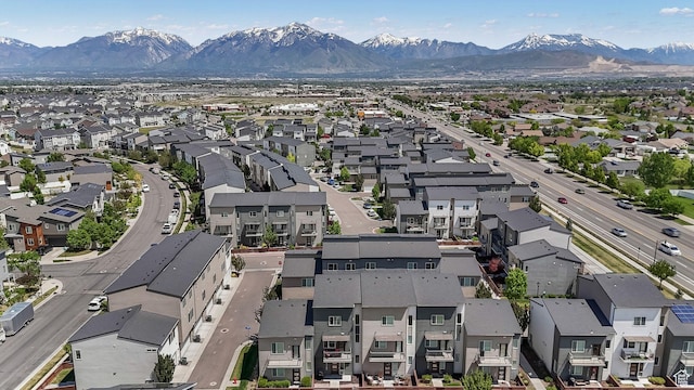5368 W Sonova Ln S, Herriman, UT 84096 - aerial view of residential area with mountains