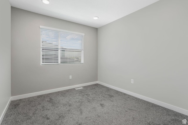 5368 W Sonova Ln S, Herriman, UT 84096 - carpeted spare room with baseboards and recessed lighting