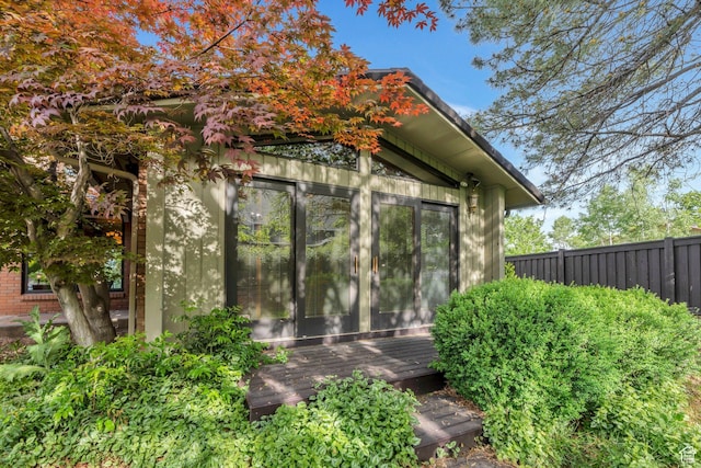 3223 Apache Ln, Provo, UT 84604 - view of home's exterior featuring a wooden deck