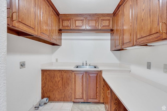 3223 Apache Ln, Provo, UT 84604 - washroom with hookup for an electric dryer, cabinet space, and bar with sink