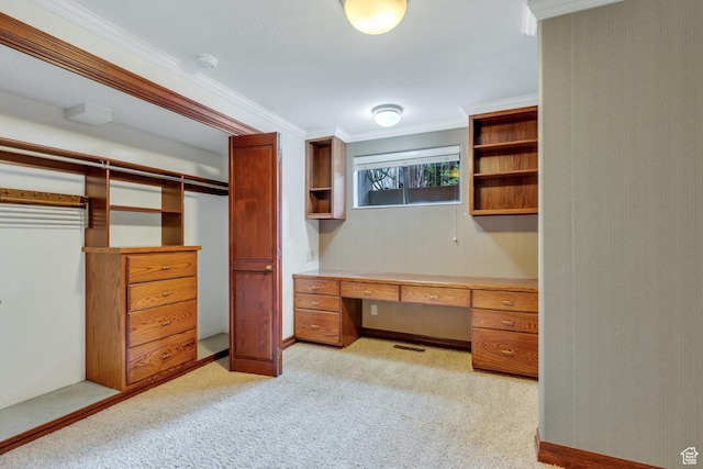 3223 Apache Ln, Provo, UT 84604 - spacious closet with built in study area and light carpet