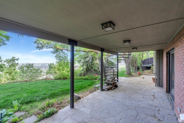 3223 Apache Ln, Provo, UT 84604 - view of patio with stairway