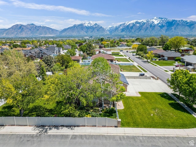 mountain view with nearby suburban area