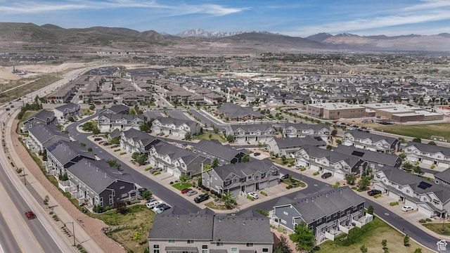 15378 S Skyraider Ln, Bluffdale, UT 84065 - aerial view of property's location with a mountainous background and nearby suburban area